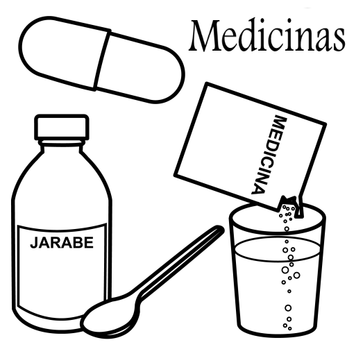 Pintar e Colorir Desenhos: medicamentos, desenhos para colorir